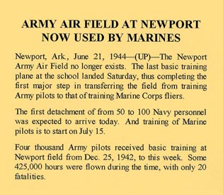 Army Airfield at Newport Now Used by Marines